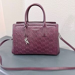 Michael Kors Laila Medium Satchel (good condition) - Oxblood
